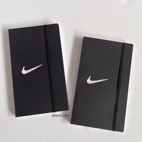 2 Nike Blank Journal Notebook Black Hardcover Paper - Picture 1 of 6